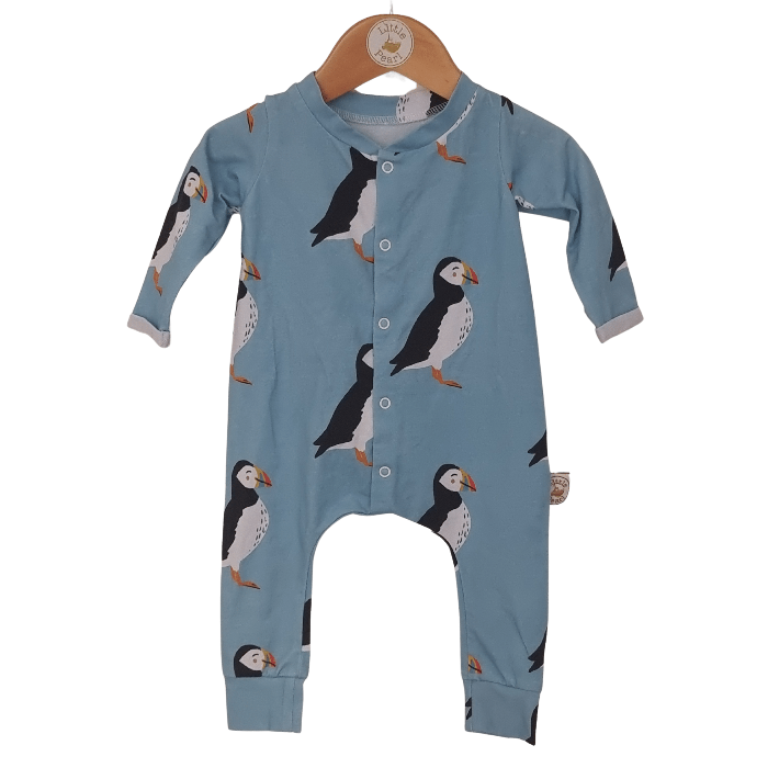 Blue Puffin Babygrow