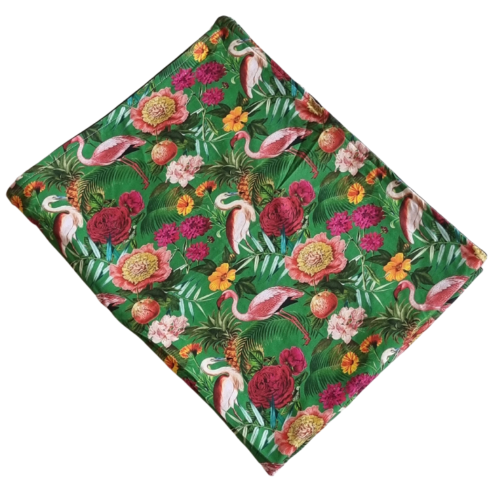 Green Floral Blanket