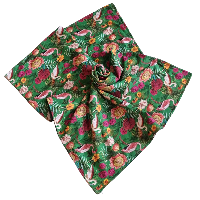 Green Floral Blanket
