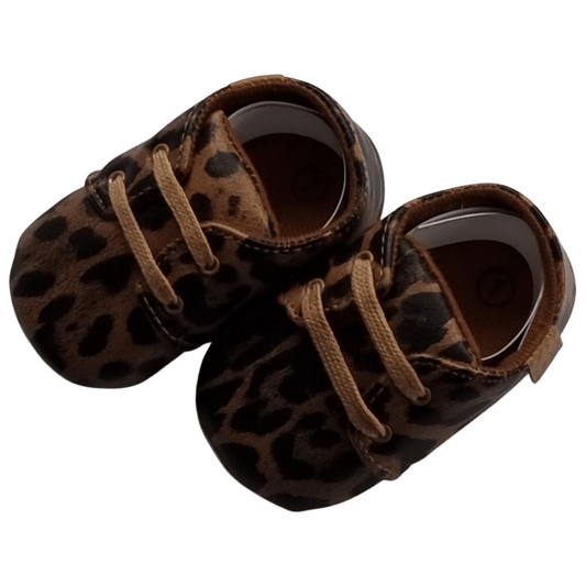 Leopard print Pram Shoes