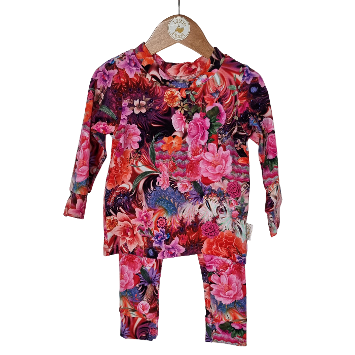 Pinky Bursting Floral Pyjamas